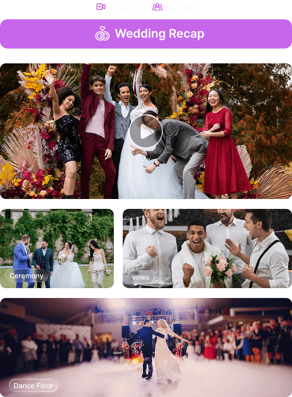 Wedding recap mockup