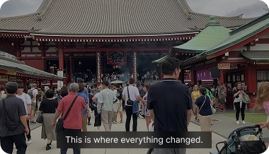 Auto captions mockup